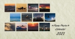 Plane Photo Calendar 2021（卓上横長版）