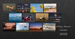 Plane Photo Calendar 2022（卓上横長版）
