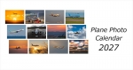Plane Photo Calendar 2027（卓上横長版）